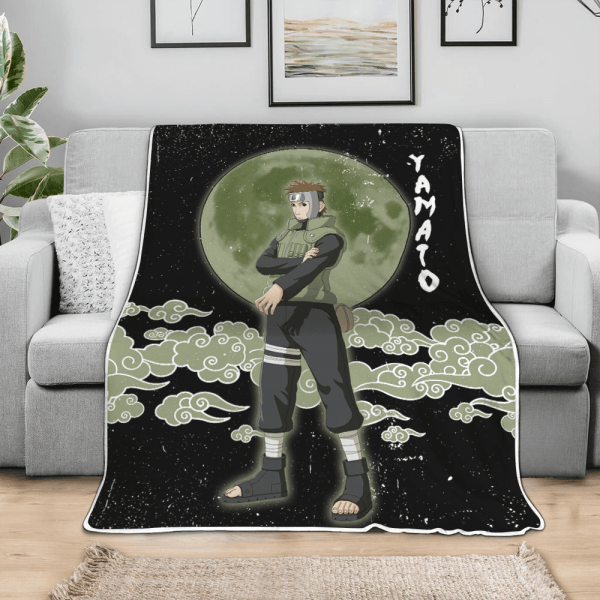 Plaid Konoha Yamato Naruto Couverture Plaid Polaire Plaid Canapé – Image 3