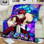 Plaid Gaara Naruto 03 Couverture Plaid Polaire Plaid Canapé