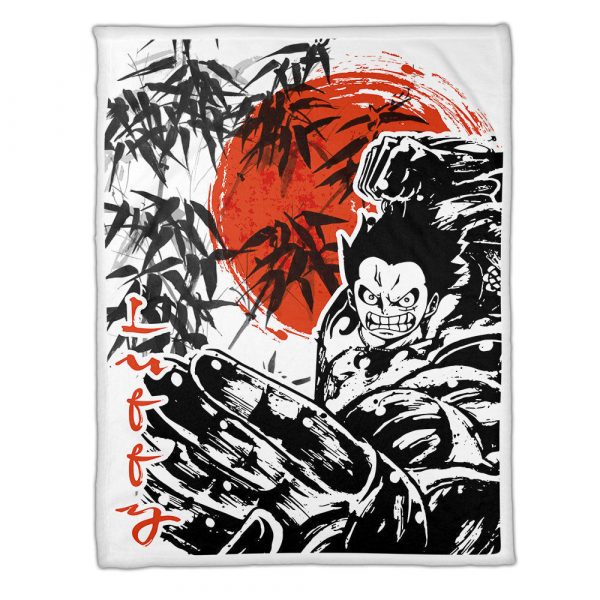 Plaid Monkey D. Luffy Gear 4 One Piece 02 Couverture Plaid Polaire Plaid Canapé – Image 2