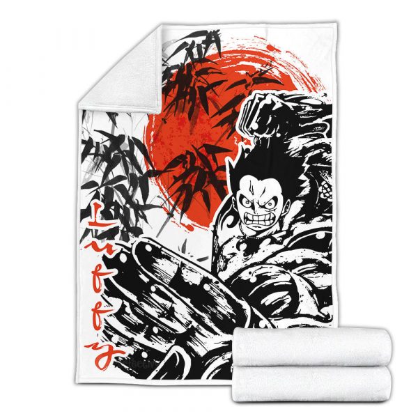Plaid Monkey D. Luffy Gear 4 One Piece 02 Couverture Plaid Polaire Plaid Canapé – Image 3