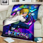 Plaid Minato Namikaze Naruto 03 Couverture Plaid Polaire Plaid Canapé