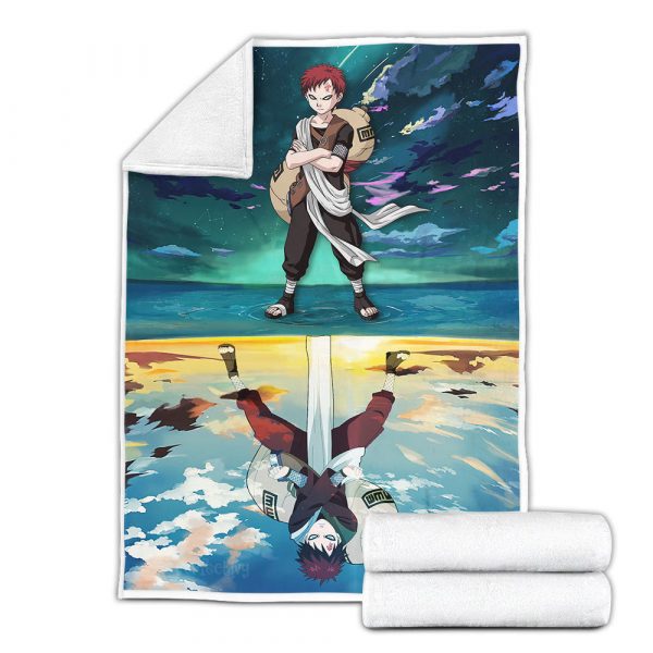 Plaid Gaara Naruto 02 Couverture Plaid Polaire Plaid Canapé – Image 3