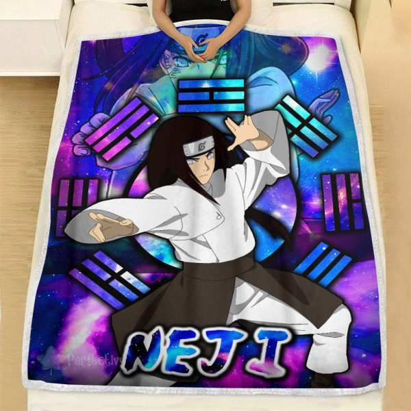 Plaid Hyuga Neji Naruto Couverture Plaid Polaire Plaid Canapé – Image 2
