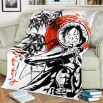 Plaid Monkey D. Luffy One Piece 02 Couverture Plaid Polaire Plaid Canapé