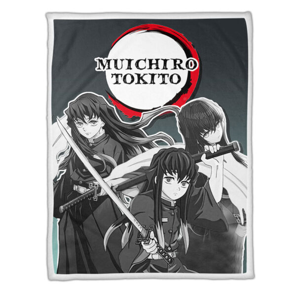 Couverture Muichiro Demon Slayer Plaid Polaire Plaid Canapé