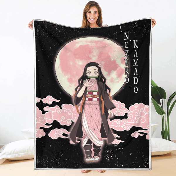 Couverture Nezuko Kamado Demon Slayer Plaid Polaire Plaid Canapé