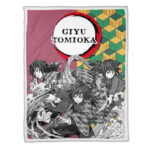 Couverture Giyu Tomioka Demon Slayer Plaid Polaire Plaid Canapé