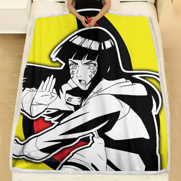Plaid Hinata Hyuga Naruto 01 Couverture Plaid Polaire Plaid Canapé – Image 2