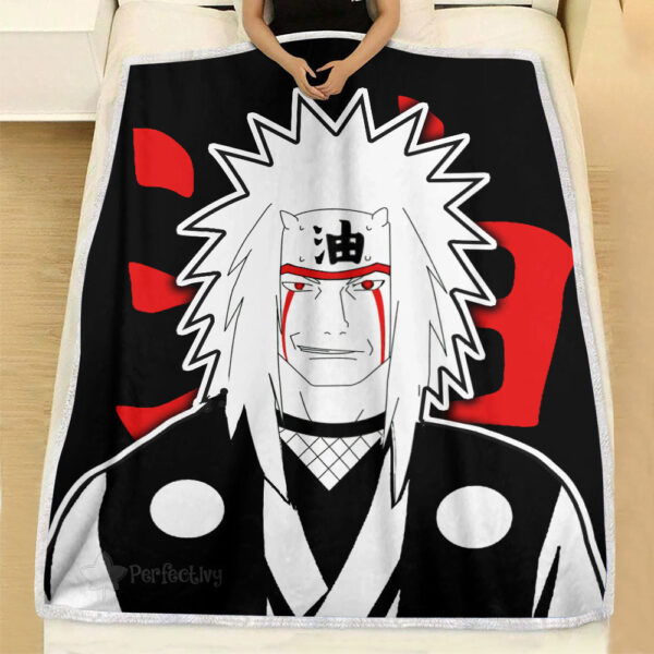 Plaid Jiraiya Naruto 01 Couverture Plaid Polaire Plaid Canapé – Image 2