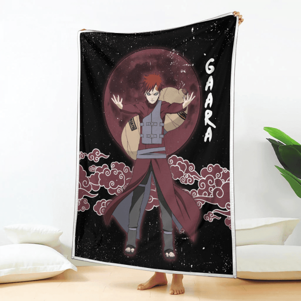 Plaid Gaara Naruto 04 Couverture Plaid Polaire Plaid Canapé – Image 2