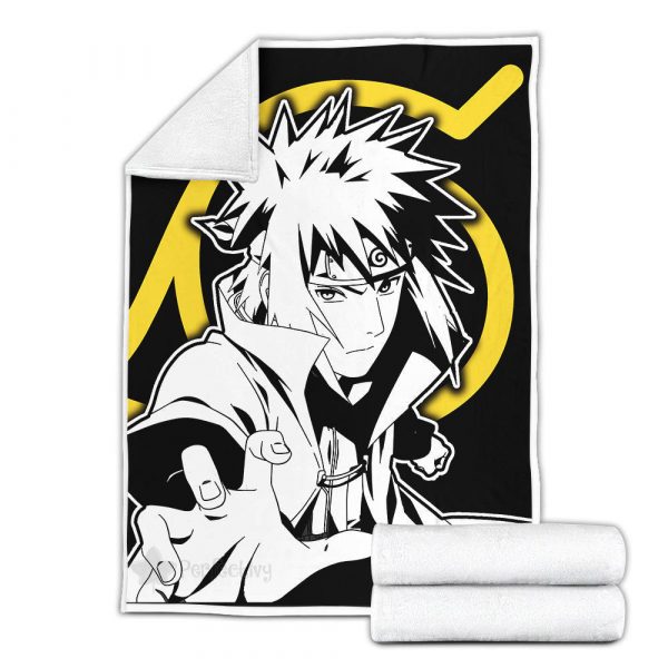 Plaid Minato Namikaze Naruto 01 Couverture Plaid Polaire Plaid Canapé – Image 3