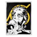 Plaid Minato Namikaze Naruto 01 Couverture Plaid Polaire Plaid Canapé