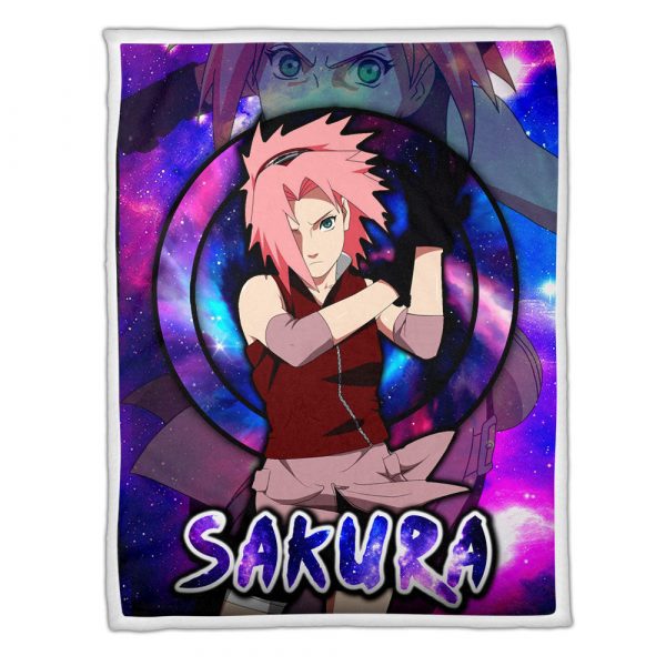 Plaid Haruno Sakura Naruto 01 Couverture Plaid Polaire Plaid Canapé – Image 3