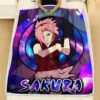 Plaid Haruno Sakura Naruto 01 Couverture Plaid Polaire Plaid Canapé