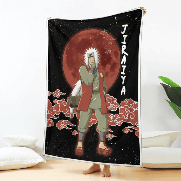 Plaid Jiraiya Naruto 03 Couverture Plaid Polaire Plaid Canapé – Image 2