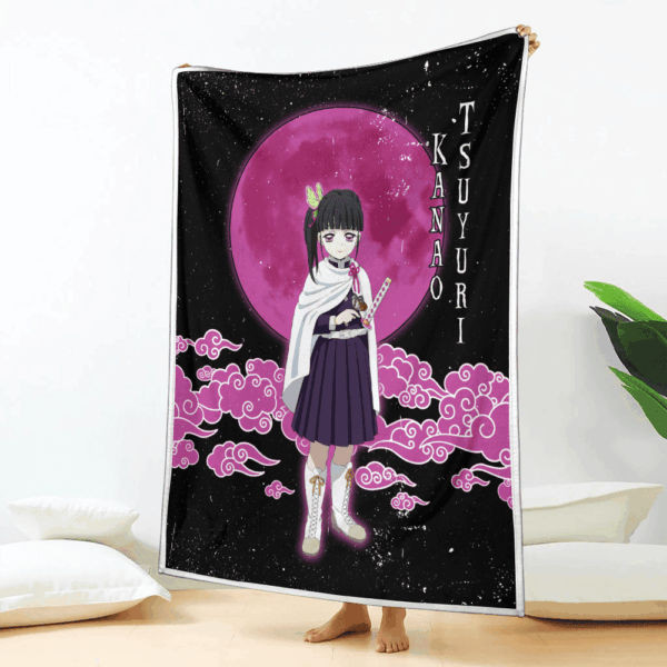 Couverture Kanao Tsuyuri Demon Slayer Plaid Polaire Plaid Canapé – Image 2