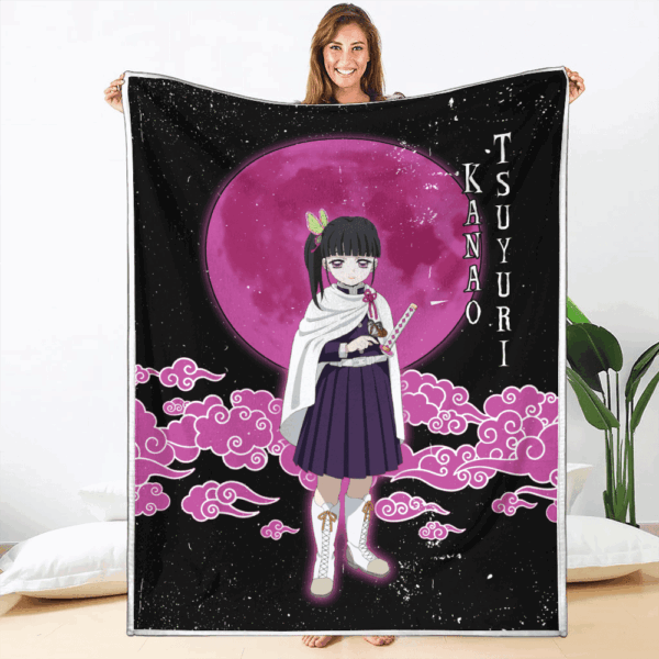 Couverture Kanao Tsuyuri Demon Slayer Plaid Polaire Plaid Canapé