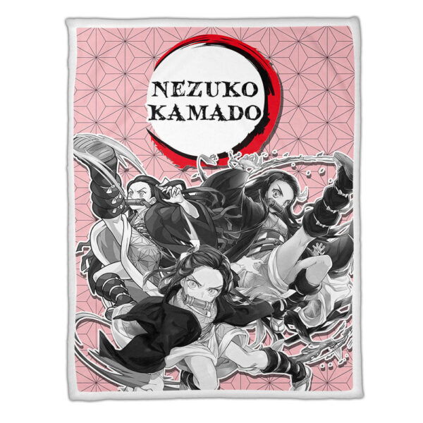 Couverture Nezuko Demon Slayer Plaid Polaire Plaid Canapé