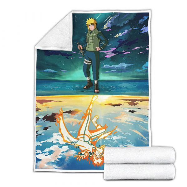 Plaid Minato Namikaze Naruto 02 Couverture Plaid Polaire Plaid Canapé – Image 3