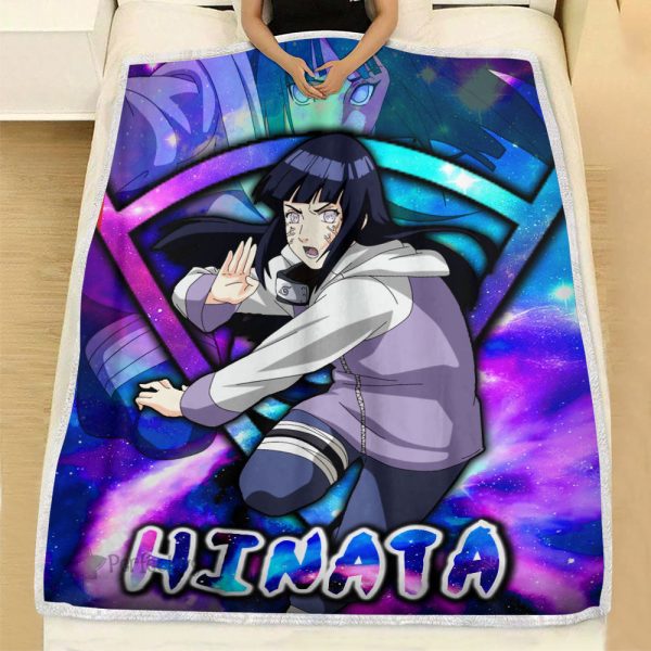 Plaid Hyuga Hinata Naruto Couverture Plaid Polaire Plaid Canapé – Image 2