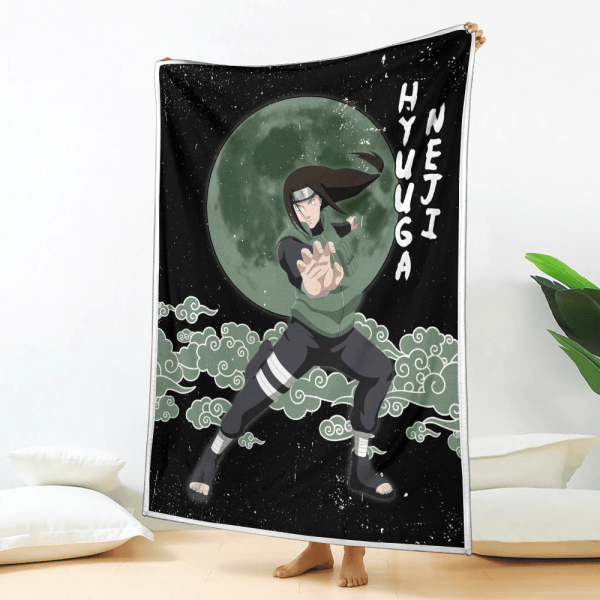 Plaid Neji Hyuga Naruto 03 Couverture Plaid Polaire Plaid Canapé – Image 2