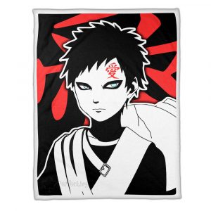 Plaid Gaara Naruto 01 Couverture Plaid Polaire Plaid Canapé