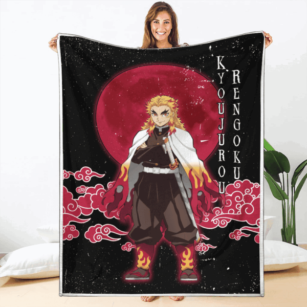 Couverture Kyoujurou Rengoku Demon Slayer Plaid Polaire Plaid Canapé