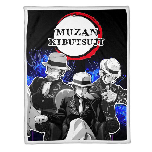 Couverture Kibutsuji Muzan Demon Slayer Plaid Polaire Plaid Canapé