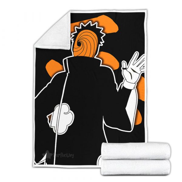 Plaid Tobi Uchiha Obito Naruto 01 Couverture Plaid Polaire Plaid Canapé – Image 3