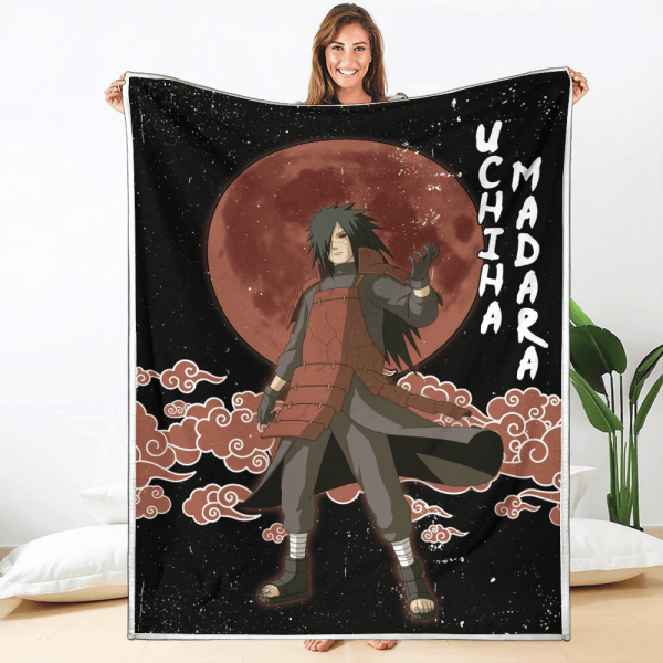 Plaid Uchiha Madara Naruto 01 Couverture Plaid Polaire Plaid Canapé