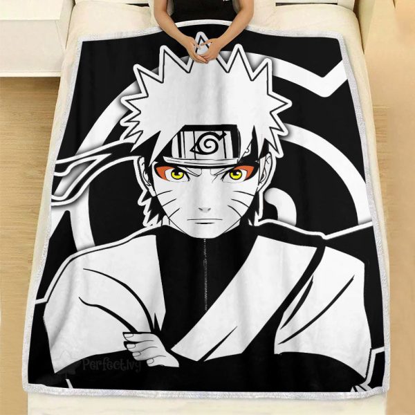 Plaid Uzumaki Sage Naruto 01 Couverture Plaid Polaire Plaid Canapé – Image 2