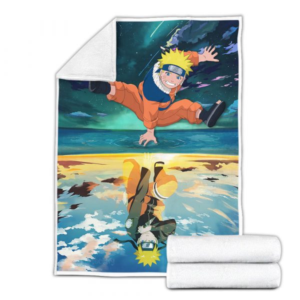 Plaid Uzumaki Naruto 01 Couverture Plaid Polaire Plaid Canapé – Image 3