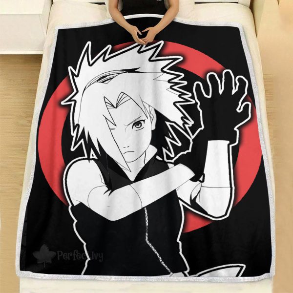 Plaid Sakura Haruno Naruto 01 Couverture Plaid Polaire Plaid Canapé – Image 2
