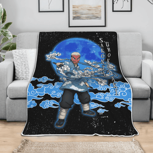 Couverture Sakonji Urokodaki Demon Slayer 02 Plaid Polaire Plaid Canapé – Image 3