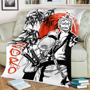 Plaid Roronoa Zoro Wano Arc Couverture Plaid Polaire Plaid Canapé