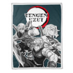 Couverture Tengen Uzui Demon Slayer 02 Plaid Polaire Plaid Canapé