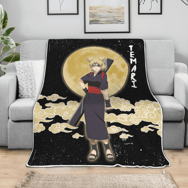 Plaid Temari Naruto 02 Couverture Plaid Polaire Plaid Canapé – Image 3