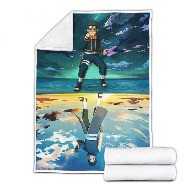 Plaid Uchiha Obito Naruto 03 Couverture Plaid Polaire Plaid Canapé – Image 3