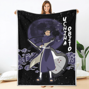 Plaid Uchiha Obito Naruto 04 Couverture Plaid Polaire Plaid Canapé