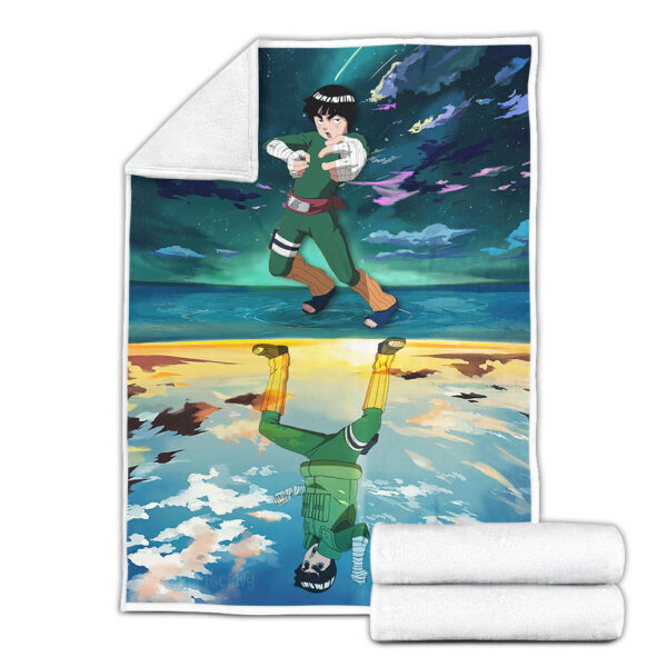 Plaid Rock Lee Naruto 03 Couverture Plaid Polaire Plaid Canapé – Image 3