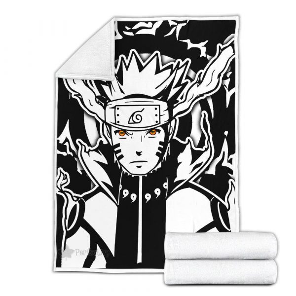 Plaid Uzumaki Bijuu Naruto 01 Couverture Plaid Polaire Plaid Canapé – Image 3