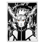 Plaid Uzumaki Bijuu Naruto 01 Couverture Plaid Polaire Plaid Canapé