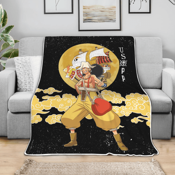 Plaid Usopp One Piece 01 Couverture Plaid Polaire Plaid Canapé – Image 3