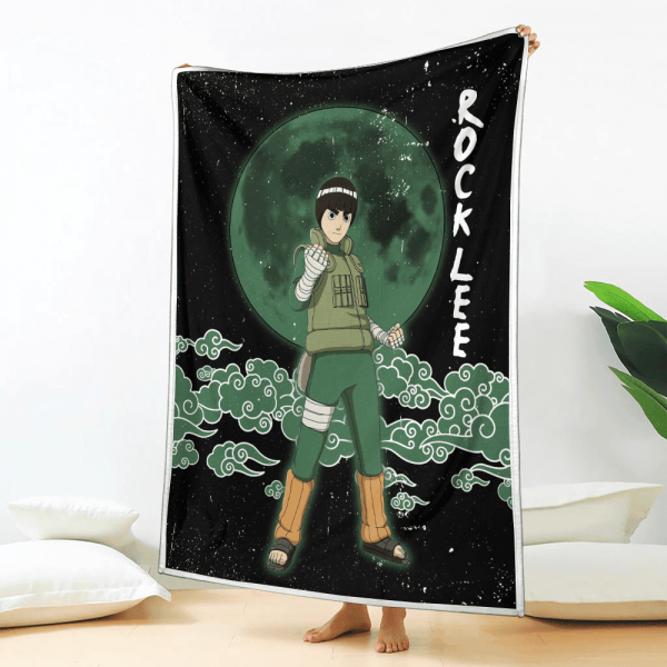 Plaid Rock Lee Naruto 02 Couverture Plaid Polaire Plaid Canapé – Image 2