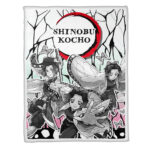 Couverture Shinobu Kocho Demon Slayer Plaid Polaire Plaid Canapé