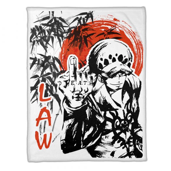 Plaid Trafalgar D. Water Law One Piece 01 Couverture Plaid Polaire Plaid Canapé – Image 2
