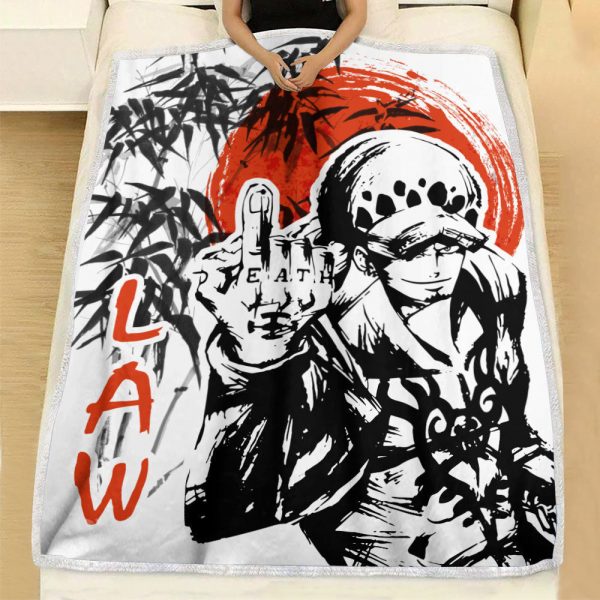 Plaid Trafalgar D. Water Law One Piece 01 Couverture Plaid Polaire Plaid Canapé