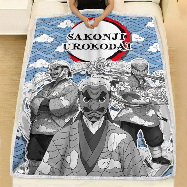 Couverture Sakonji Urokodaki Demon Slayer 01 Plaid Polaire Plaid Canapé – Image 3