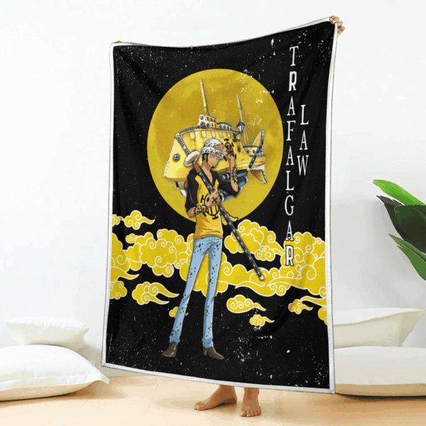 Plaid Trafalgar Law One Piece Couverture Plaid Polaire Plaid Canapé – Image 2