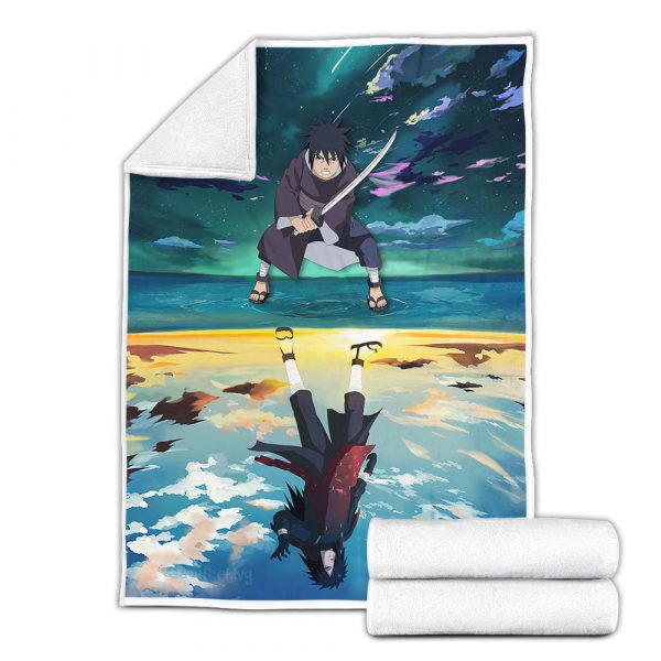 Plaid Uchiha Madara Naruto 03 Couverture Plaid Polaire Plaid Canapé – Image 3